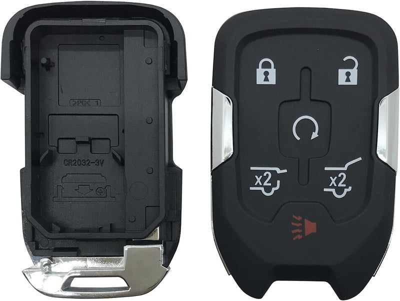 vurbemes Replacement Key Fob Cover Case fit for Chevy Suburban Tahoe 2015 2016 2017 2018 2019 2020 GMC Yukon Keyless Entry Smart Remote Key Fob Shell (Black) - Image 5